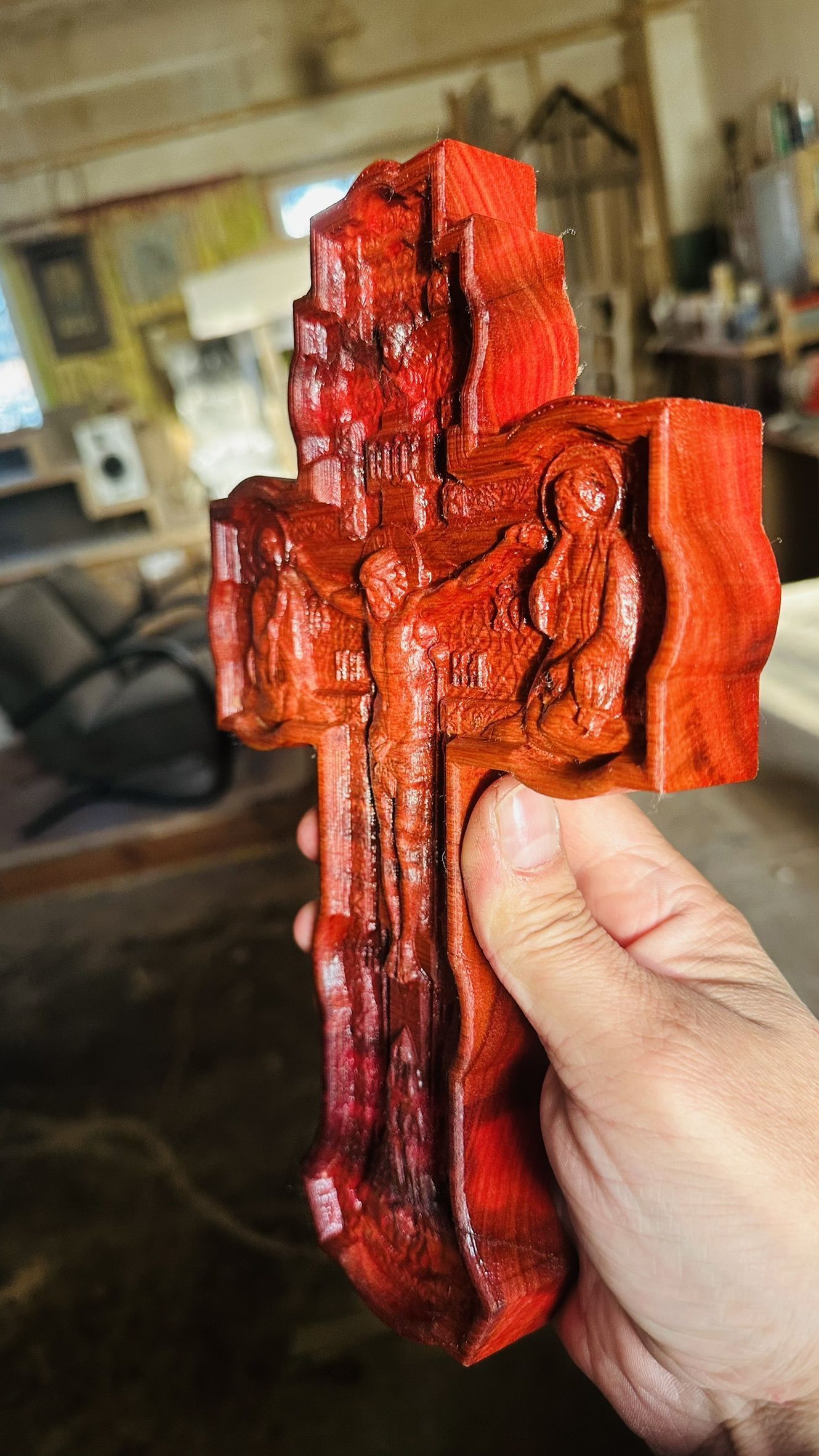 Крест православный из Ярры с бортом