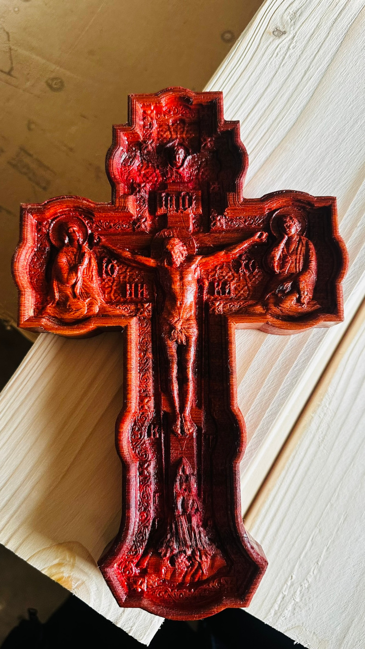 Крест православный из Ярры с бортом